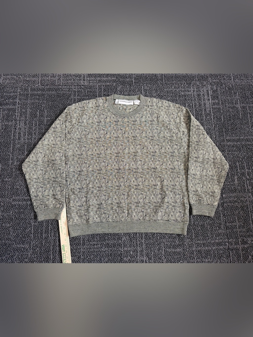 Vintage 90s Jhane Barnes Geopetric Print Sweater XL